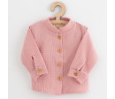 Kojenecká mušelínová košile New Baby Soft dress růžová, Růžová 56 (0-3m)