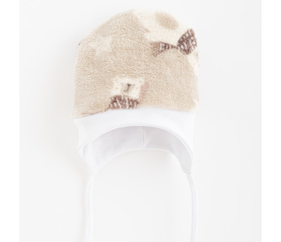 Kojenecká Wellsoft zimní čepička New Baby Polar Bear, Hnědá 80/86