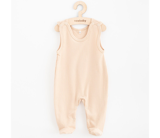 Kojenecké bavlněné dupačky New Baby Practical béžová, Béžová 74 (6-9m)