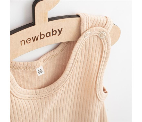 Kojenecké bavlněné dupačky New Baby Practical béžová, Béžová 74 (6-9m)