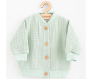 Kojenecký mušelínový kabátek New Baby Comfort clothes šalvějová, Zelená 86 (12-18m)
