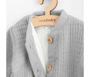 Kojenecký mušelínový kabátek New Baby Comfort clothes šedá, Šedá 80 (9-12m)