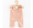 Kojenecké mušelínové lacláčky New Baby Comfort clothes růžová, Růžová 68 (4-6m)