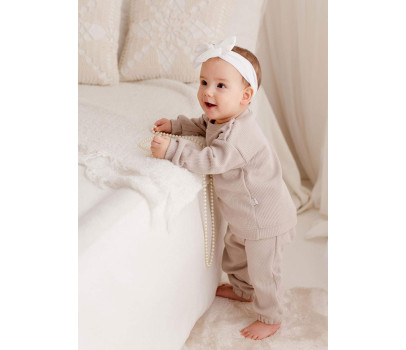 Kojenecké tepláčky Koala Pure beige, Béžová 62 (3-6m)