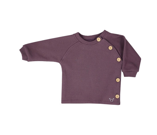 Kojenecké tričko s dlouhým rukávem Koala Pure purple, Fialová 80 (9-12m)