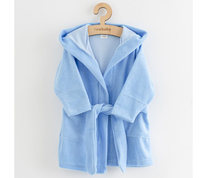 Dětský froté župan New Baby Comfortably blue, Modrá 92/98