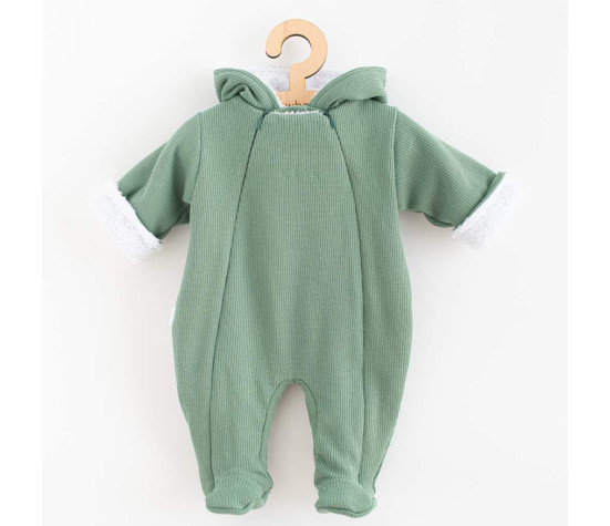 Kojenecká kombinéza s kapucí New Baby Frosty mint, Zelená 68 (4-6m)