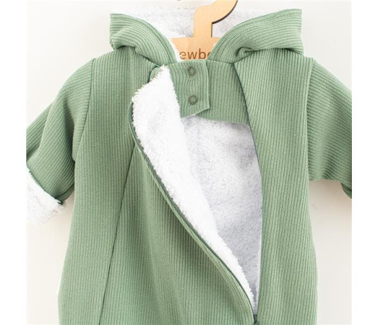 Kojenecká kombinéza s kapucí New Baby Frosty mint, Zelená 74 (6-9m)