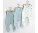 Kojenecké dupačky New Baby Classic II Uni 3ks mátová, Zelená 80 (9-12m)