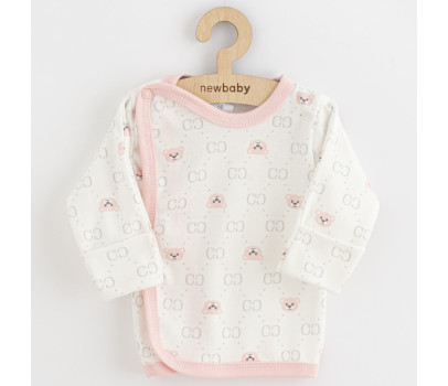 Kojenecká košilka New Baby Classic II Holka 3ks růžová, Růžová 68 (4-6m)