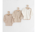 Kojenecká košilka New Baby Classic II Uni 3ks béžová, Béžová 68 (4-6m)