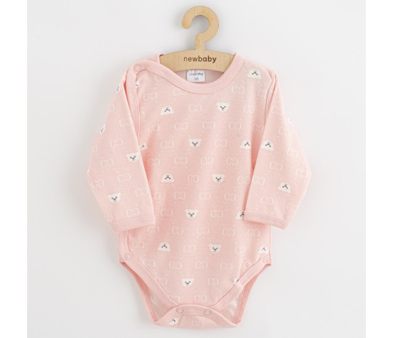 Kojenecké celorozepínací body New Baby Classic II medvídek bílý, Bílá 50