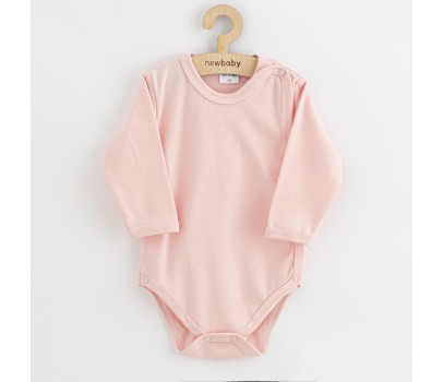 Kojenecké celorozepínací body New Baby Classic II světle růžové, Růžová 56 (0-3m)