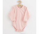 Kojenecké celorozepínací body New Baby Classic II světle růžové, Růžová 56 (0-3m)