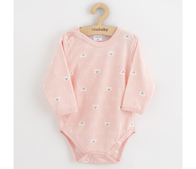 Kojenecké celorozepínací body New Baby Classic II medvídek bílý, Bílá 62 (3-6m)