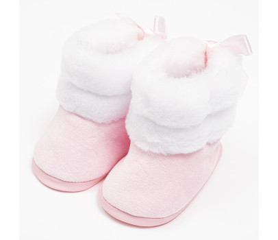 Kojenecké zimní kozačky New Baby růžové 0-3 m, Růžová 116/122
