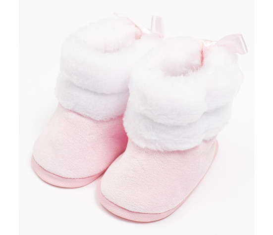 Kojenecké zimní kozačky New Baby růžové 0-3 m, Růžová 116/122