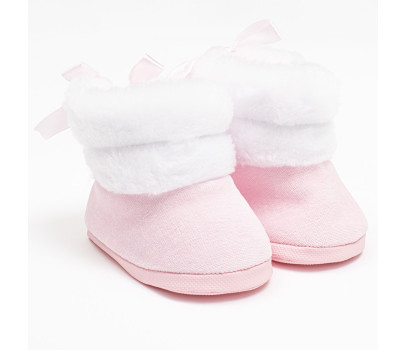 Kojenecké zimní kozačky New Baby růžové 0-3 m, Růžová 116/122