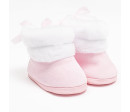 Kojenecké zimní kozačky New Baby růžové 0-3 m, Růžová 116/122