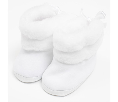 Kojenecké zimní kozačky New Baby bílé 0-3 m, Bílá 0- 3 m