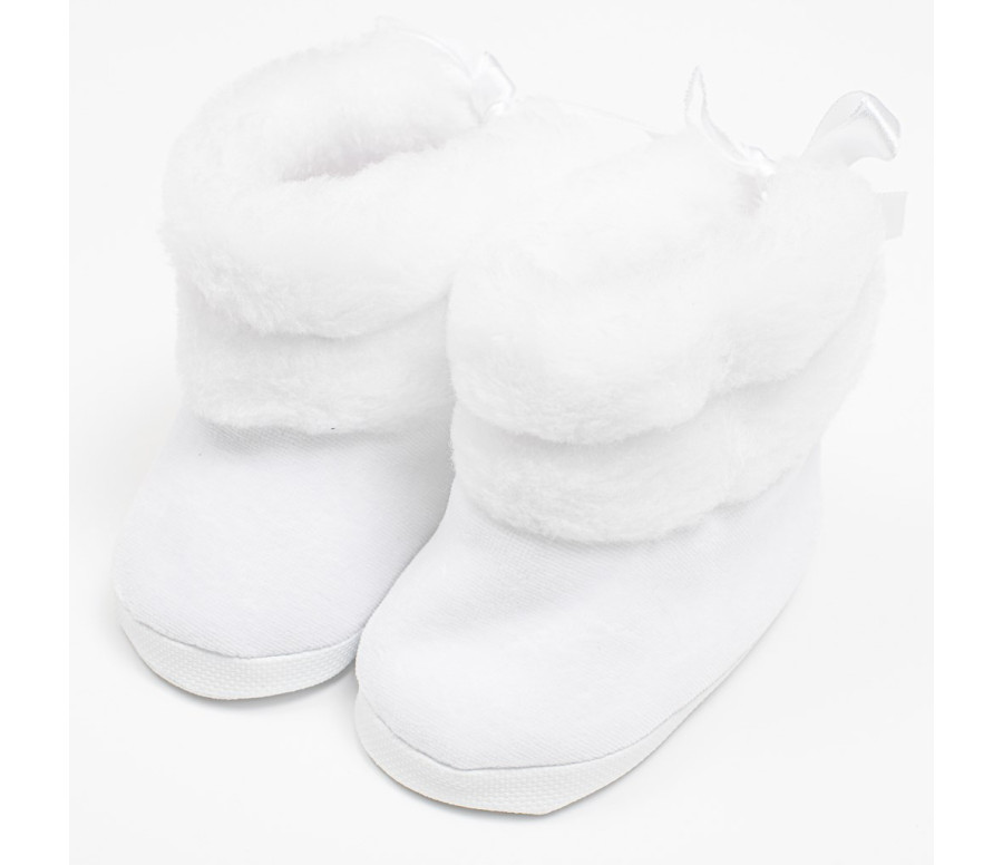 Kojenecké zimní kozačky New Baby bílé 0-3 m, Bílá 0- 3 m