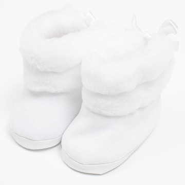 Kojenecké zimní kozačky New Baby bílé 0-3 m, Bílá 0- 3 m