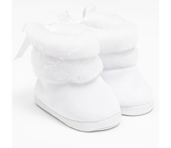 Kojenecké zimní kozačky New Baby bílé 0-3 m, Bílá 0- 3 m