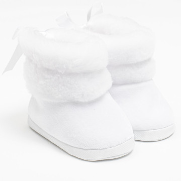 Kojenecké zimní kozačky New Baby bílé 0-3 m, Bílá 0- 3 m