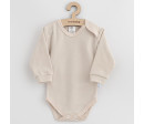 Kojenecké bavlněné body New Baby Casually dressed béžová, Béžová 68 (4-6m)