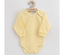 Kojenecké bavlněné body New Baby Casually dressed žlutá, Žlutá 74 (6-9m)