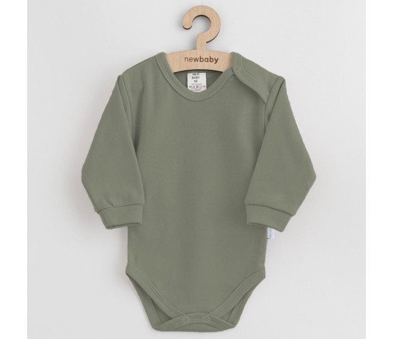 Kojenecké bavlněné body New Baby Casually dressed zelená, Zelená 80 (9-12m)