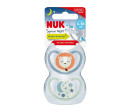 Dudlík NUK Happy Nights 6-18m 2ks/BOX kluk, Modrá 6-18 m