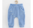 Kojenecké semiškové tepláčky New Baby Suede clothes modrá, Modrá 74 (6-9m)