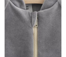 Kojenecká semišková mikina New Baby Suede clothes šedá, Šedá 68 (4-6m)