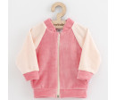 Kojenecká semišková mikina New Baby Suede clothes růžova, Růžová 68 (4-6m)