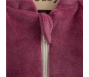 Kojenecká semišková mikina New Baby Suede clothes růžovo fialová, Fialová 74 (6-9m)