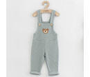 Kojenecké lacláčky New Baby Luxury clothing Oliver šedé, Šedá 56 (0-3m)