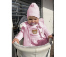 Kojenecká bavlněná čepička New Baby Luxury clothing bílá, Bílá 92/98