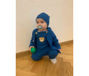 Kojenecká bavlněná čepička New Baby Luxury clothing modrá, Modrá 92/98
