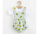 Mušelínový kojenecký set Kraťasy a Tričko New Baby Avocado, Zelená 68 (4-6m)