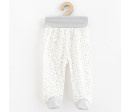 Kojenecké bavlněné polodupačky New Baby Srdíčka, Šedá 80 (9-12m)