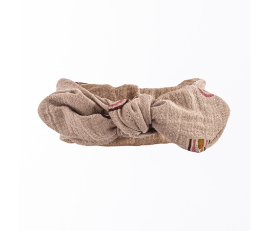 Kojenecká mušelínová čelenka New Baby Rainbow, Hnědá 68 (4-6m)