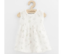 Kojenecké mušelínové šaty New Baby Zoe, Bílá 56 (0-3m)