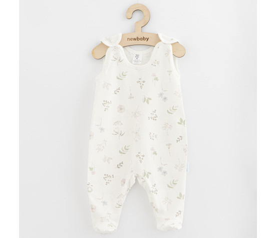 Kojenecké bavlněné dupačky New Baby Zoe, Bílá 80 (9-12m)