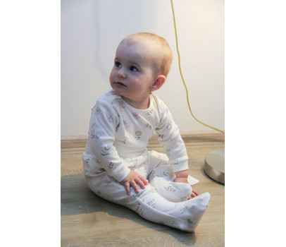 Kojenecké bavlněné polodupačky New Baby Zoe, Bílá 68 (4-6m)