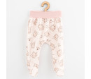 Kojenecké bavlněné polodupačky New Baby Biscuits růžová, Růžová 56 (0-3m)