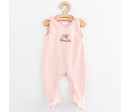 Kojenecké bavlněné dupačky New Baby Biscuits růžová, Růžová 68 (4-6m)