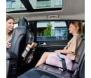 Dětský podsedák ISOFIX i-Size 125–150 cm – lehký, AIR FLOW, černý