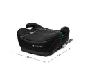 Dětský podsedák ISOFIX i-Size 125–150 cm – lehký, AIR FLOW, černý