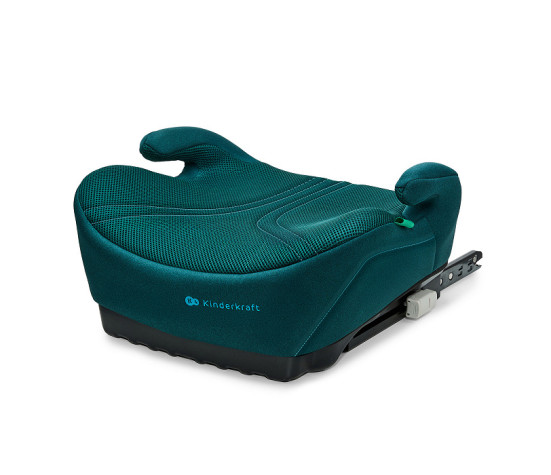 Dětský podsedák ISOFIX i-Size 125–150 cm – lehký, AIR FLOW, zelený